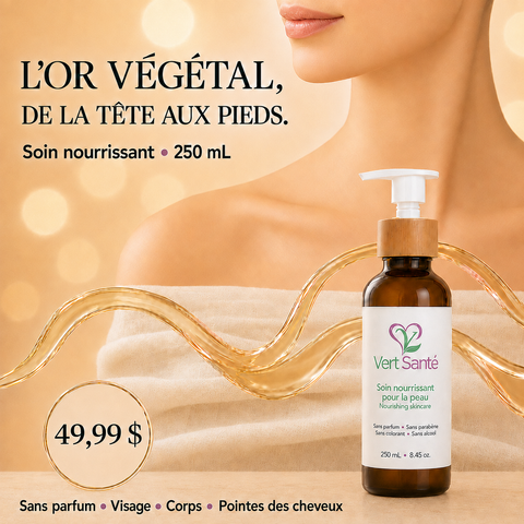 Or végétal soin nourrissant 250 ML - 100 % Yuka
