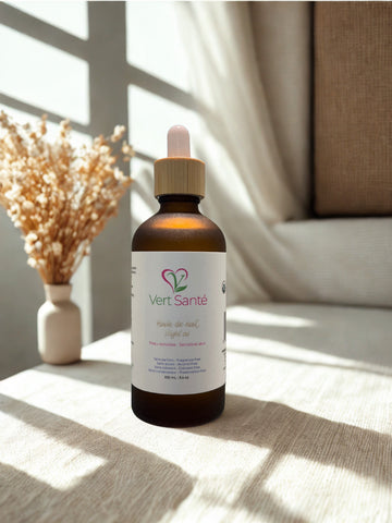 Huile de nuit visage peau sensible 100 % Yuka