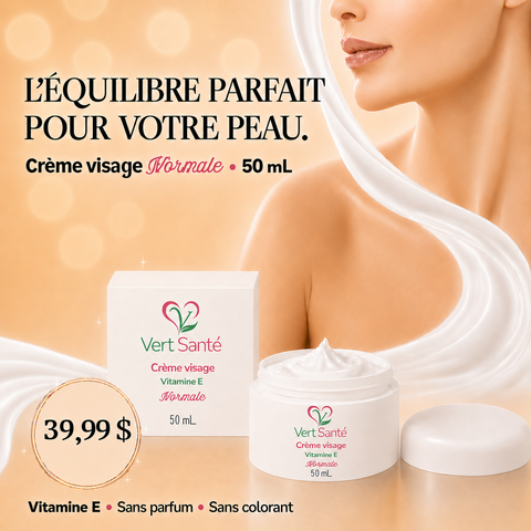Crème visage normale 50 ML à l'extrait de vitamine E